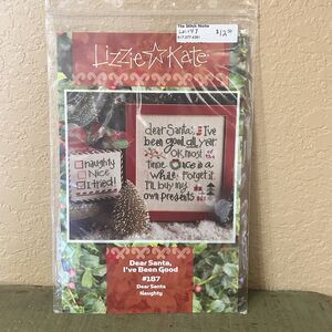 Lizzie Kate Cross Stitch PATTERN only Dear Santa, I've Been Good - Holiday #187